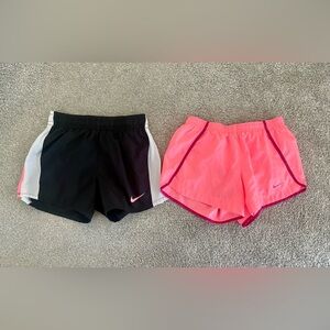 Two Pairs of Girls Medium Nike Shorts